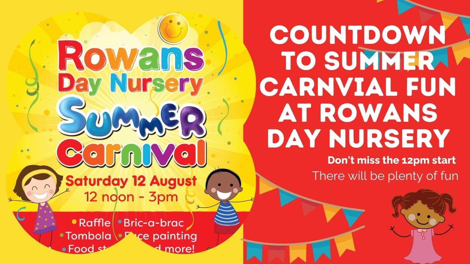 Countdown to Summer Carnvial Fun at Rowans Day Nursery