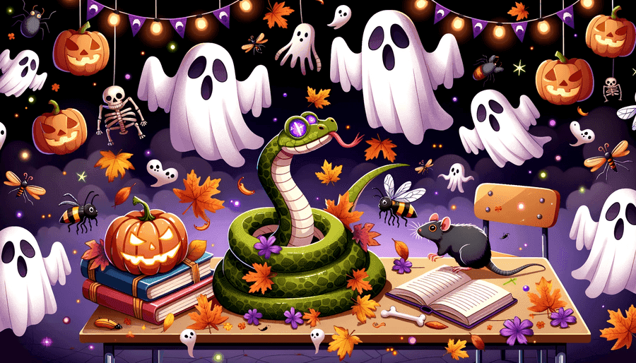 Spooky Halloween Visit From Zoolab At Rowans Day Nursery In Kingstanding, Birmingham