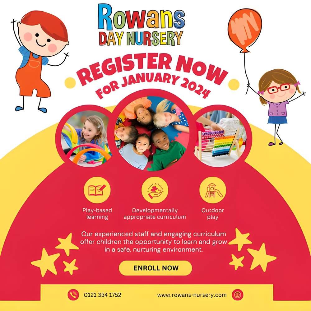 Enroll at Rowans Day Nursery in 2024