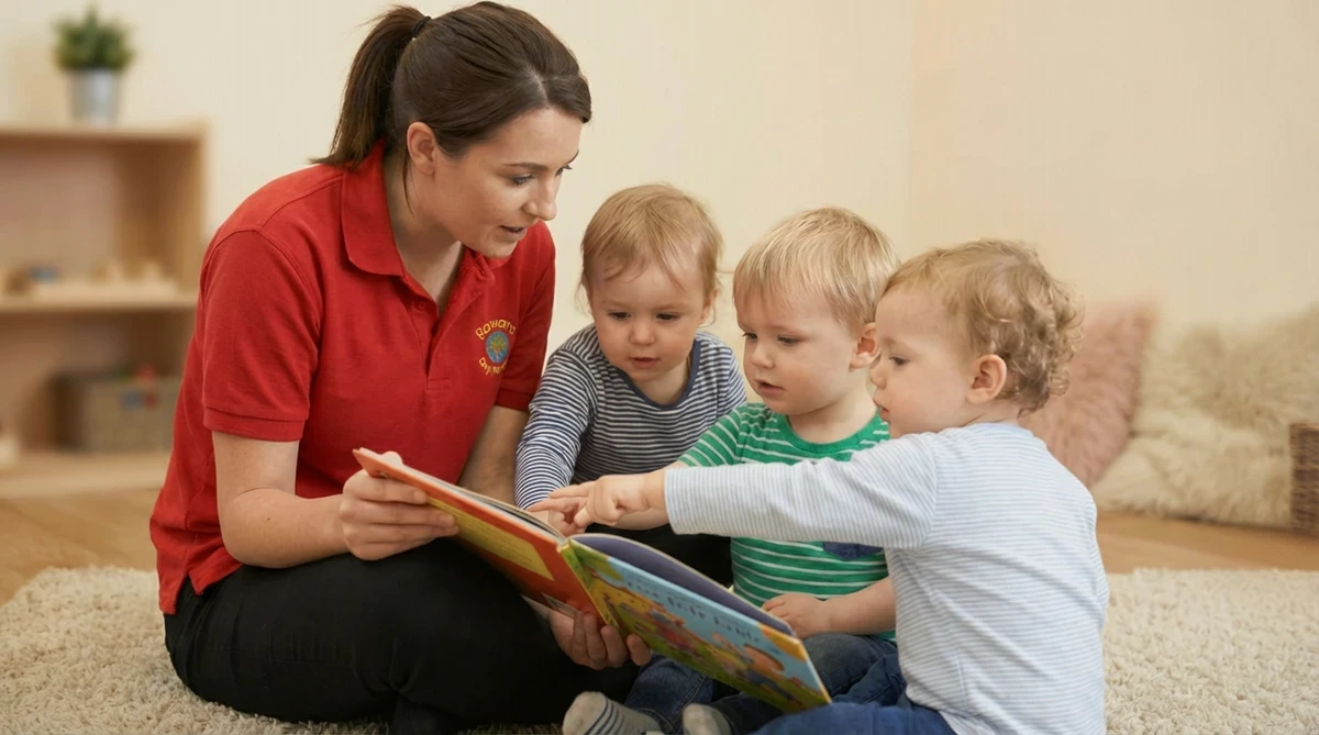 Contact Us 1 rowans-day-nursery-staff-reading-to-children-sutton-coldfield-LS